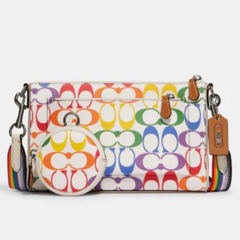 NWT Multi color Coach Crossbody